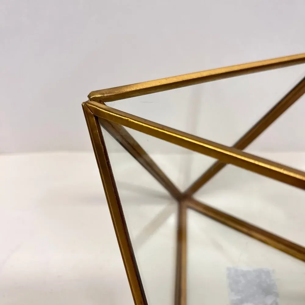 West Elm Geometric Faceted Glass Terrariums